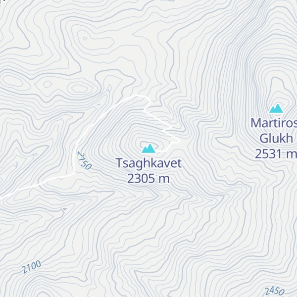 Map of Tsaghkavet