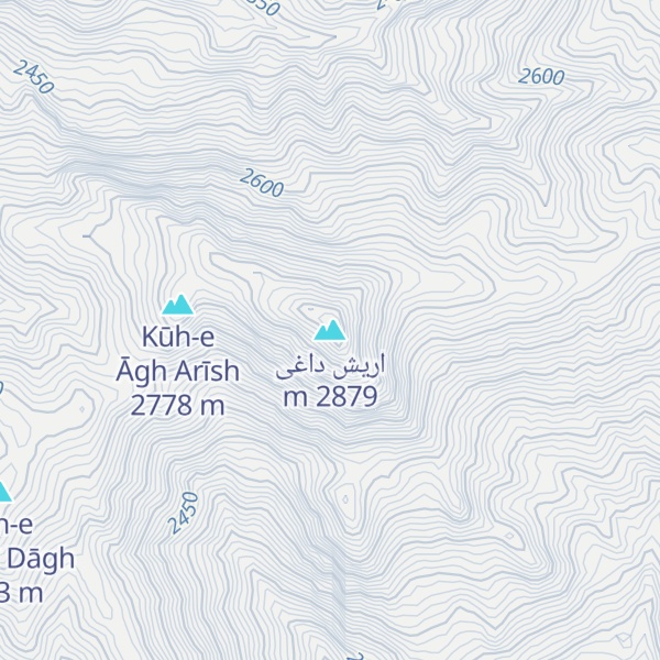 Map of اریش داغی