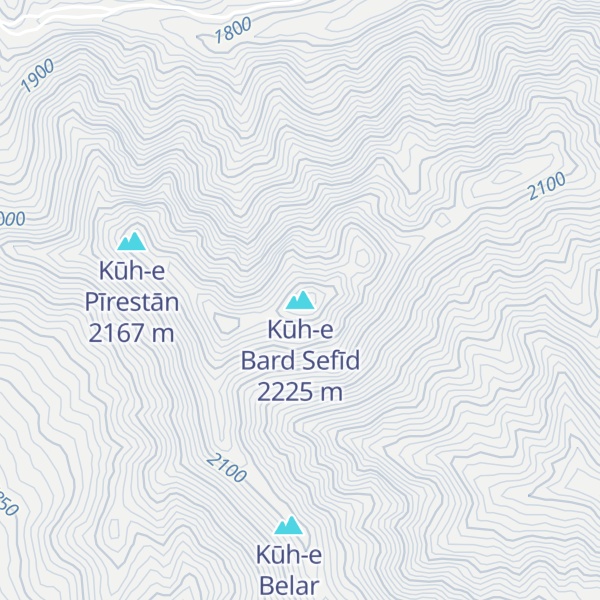 Map of Kūh-e Bard Sefīd