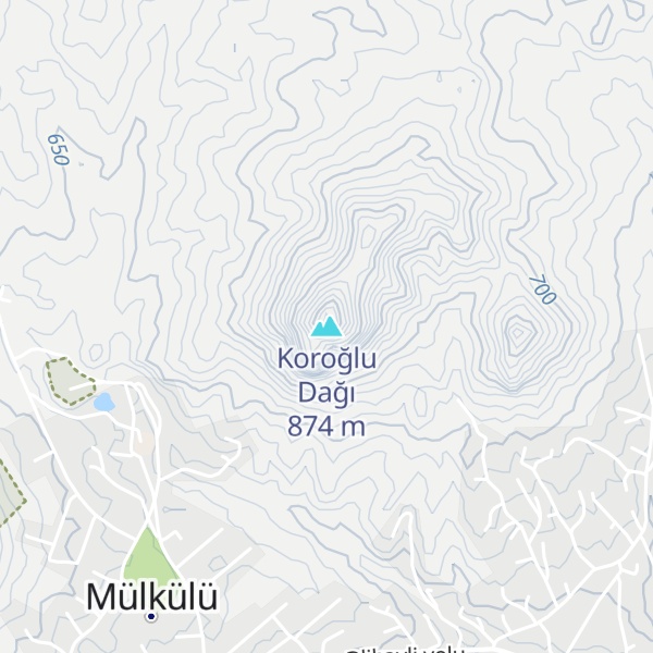 Map of Koroğlu Dağı