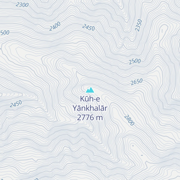 Map of Kūh-e Yānkhalār