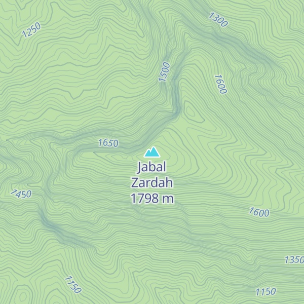 Map of Jabal Zardah