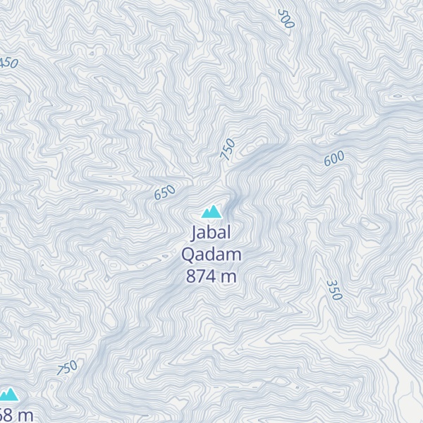 Map of Jabal Qadam