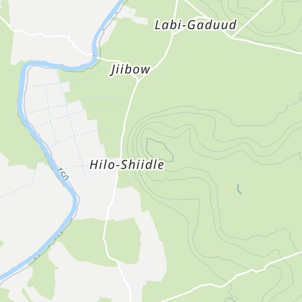 Map of Buur Dacarka Hela Shidlow