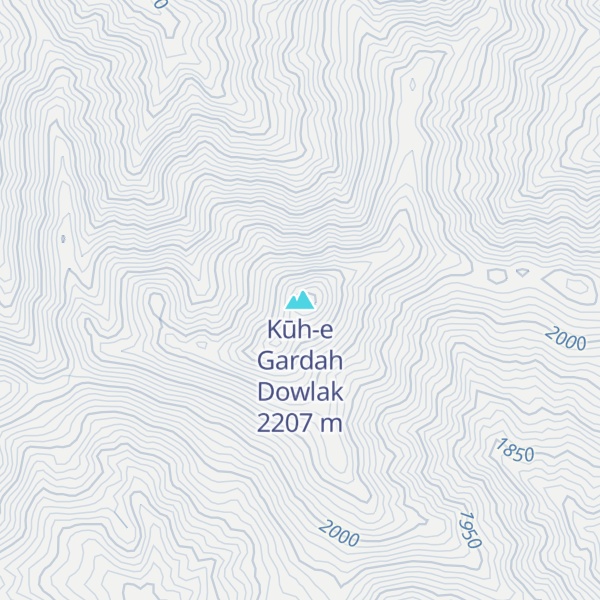 Map of Kūh-e Gardah Dowlak