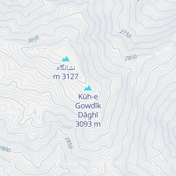 Map of Kūh-e Gowdīk Dāghī