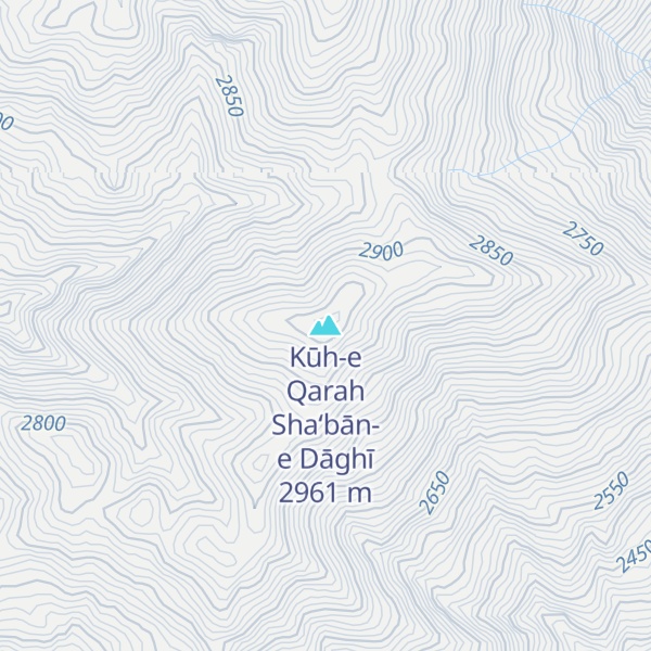 Map of Kūh-e Qarah Sha‘bān-e Dāghī