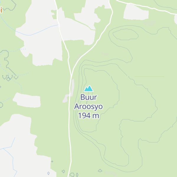Map of Buur Aroosyo