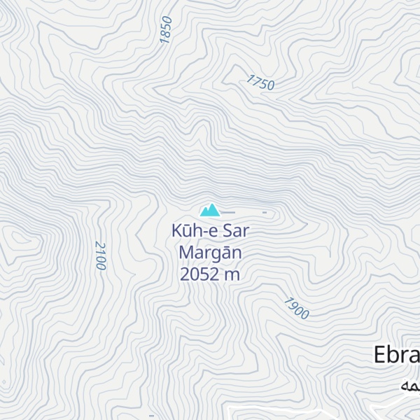 Map of Kūh-e Sar Margān