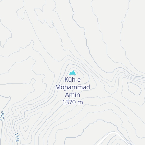 Map of Kūh-e Moḩammad Amīn