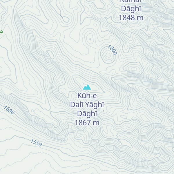 Map of Kūh-e Dalī Yāghī Dāghī
