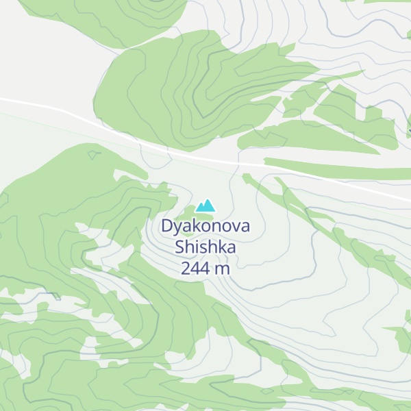Map of Dyakonova Shishka