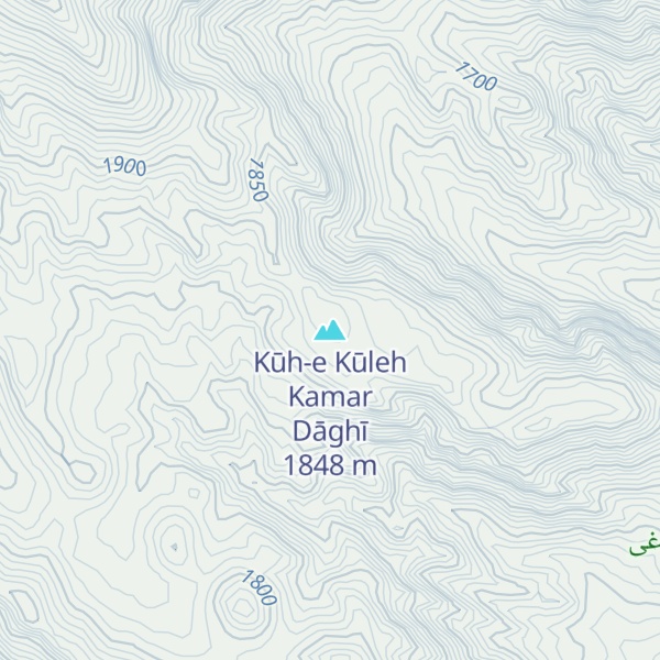 Map of Kūh-e Kūleh Kamar Dāghī