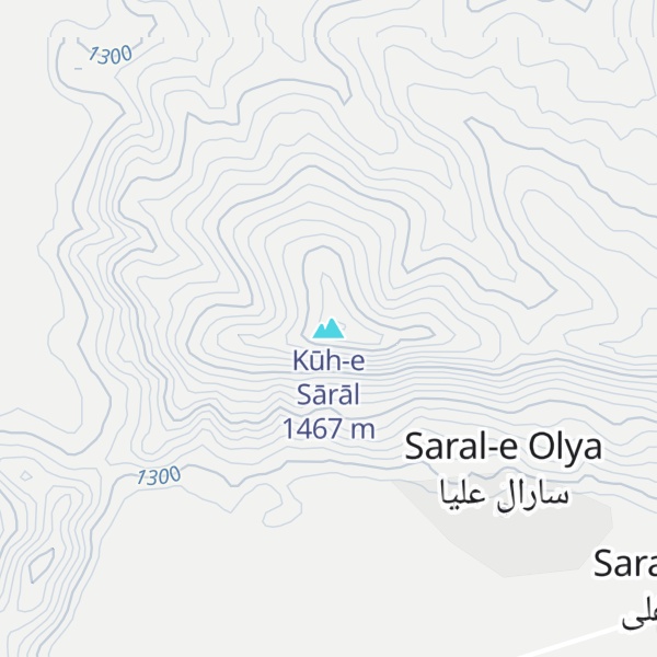 Map of Kūh-e Sārāl