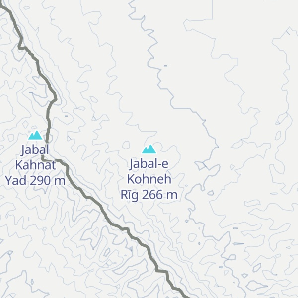 Map of Jabal-e Kohneh Rīg