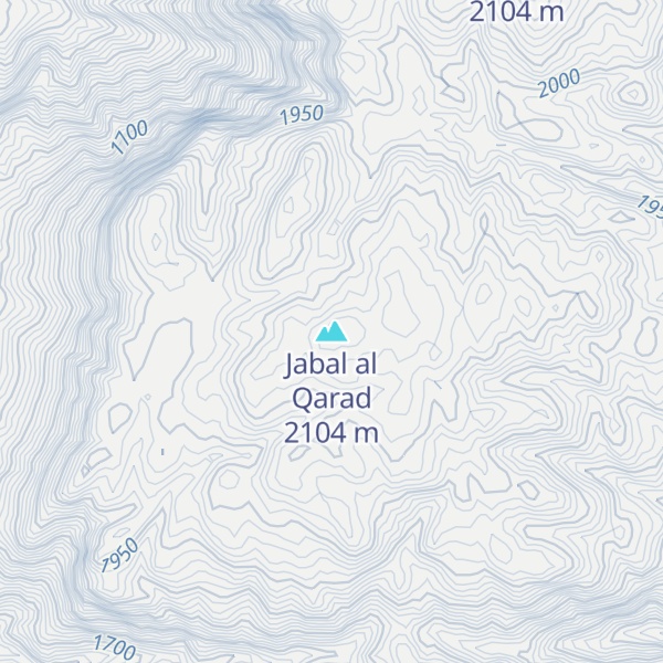 Map of Jabal al Qarad