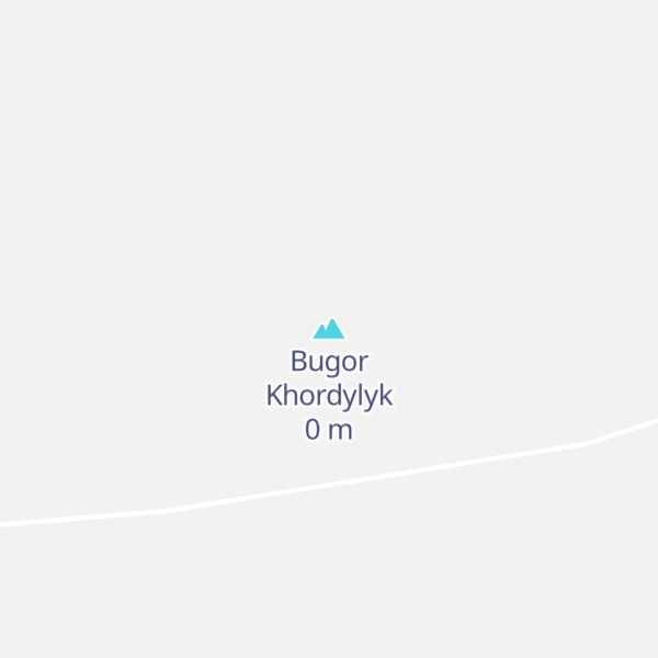 Map of Bugor Khordylyk