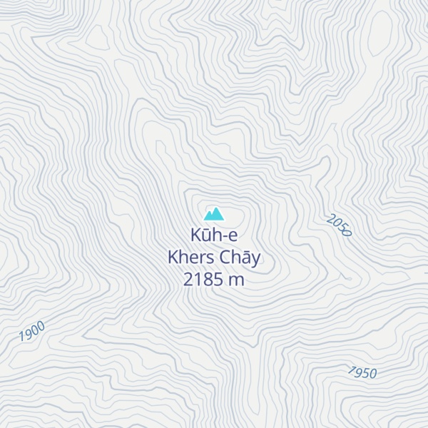 Map of Kūh-e Khers Chāy