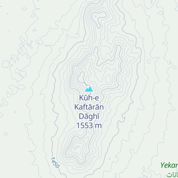 Map of Kūh-e Kaftārān Dāghī