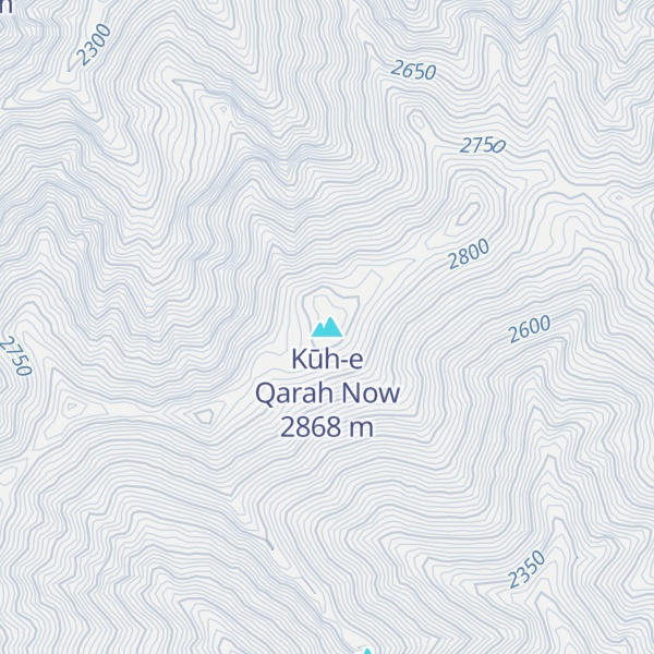 Map of Kūh-e Qarah Now