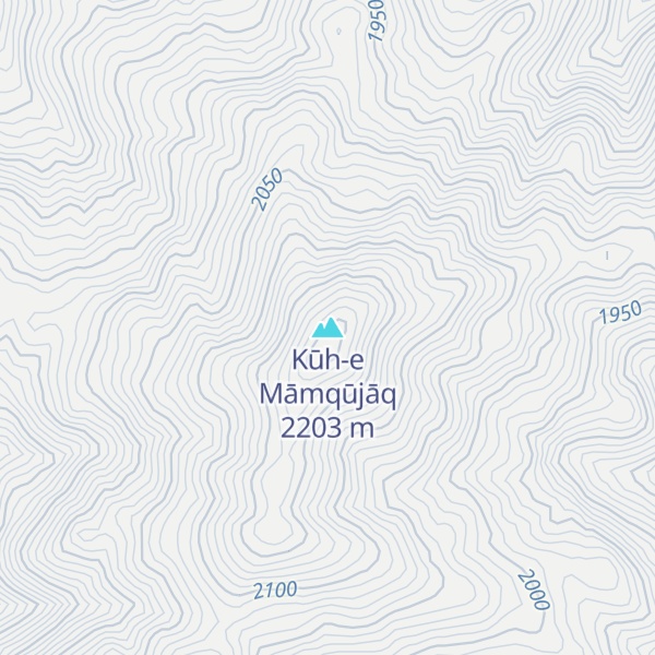 Map of Kūh-e Māmqūjāq