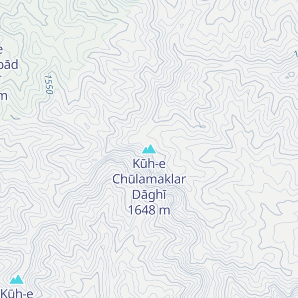 Map of Kūh-e Chūlamaklar Dāghī
