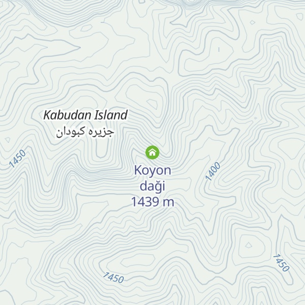 Map of Koyon daği
