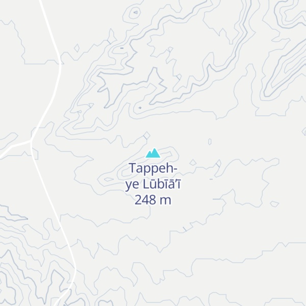 Map of Tappeh-ye Lūbīā’ī