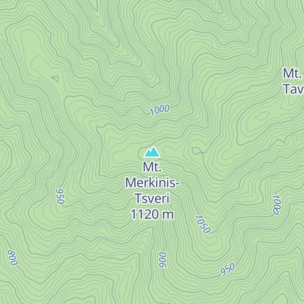 Map of Mt. Merkinis-Tsveri