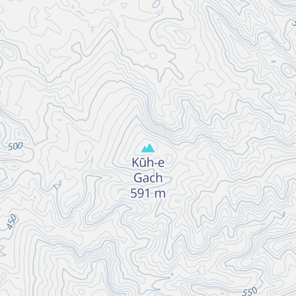 Map of Kūh-e Gach