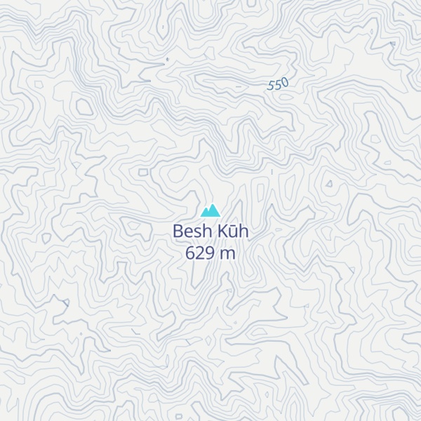 Map of Besh Kūh