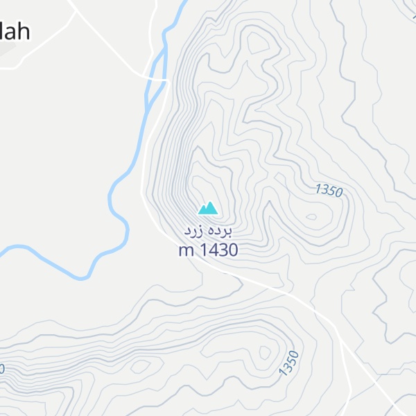 Map of برده زرد