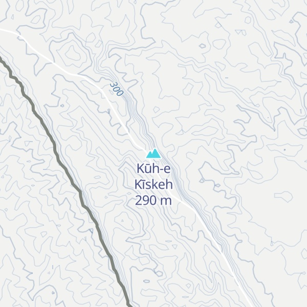 Map of Kūh-e Kīskeh
