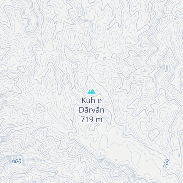 Map of Kūh-e Dārvān