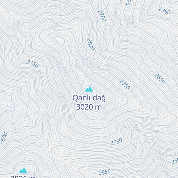 Map of Qanlı dağ
