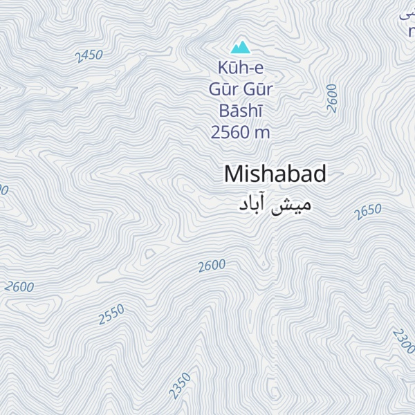 Map of Kūh-e Dūzlākh Dāghī