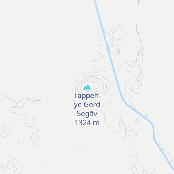 Map of Tappeh-ye Gerd Segāv