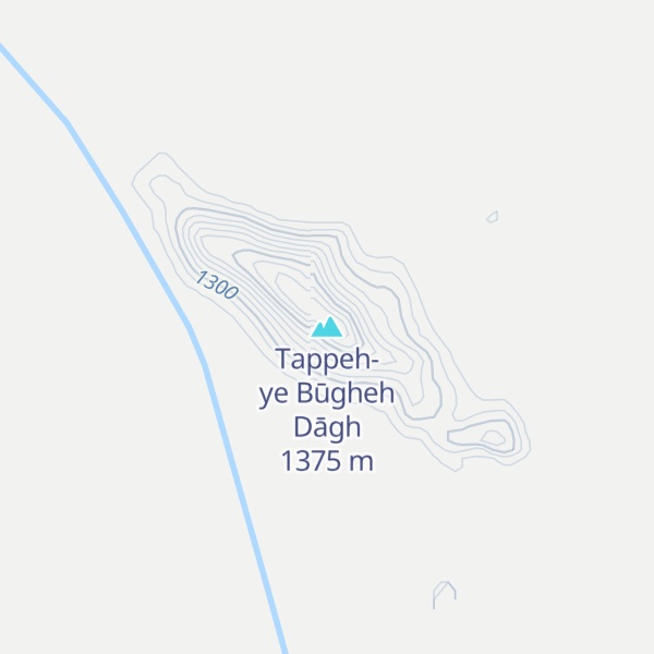 Map of Tappeh-ye Būgheh Dāgh