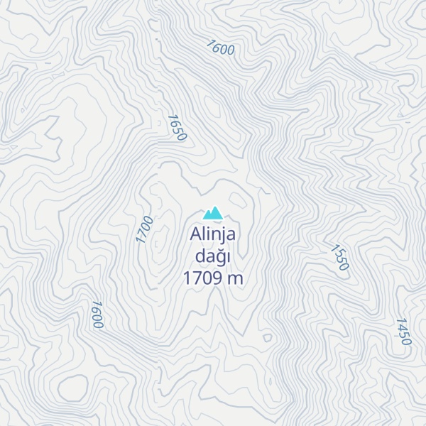 Map of Alinja dağı