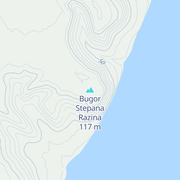 Map of Bugor Stepana Razina