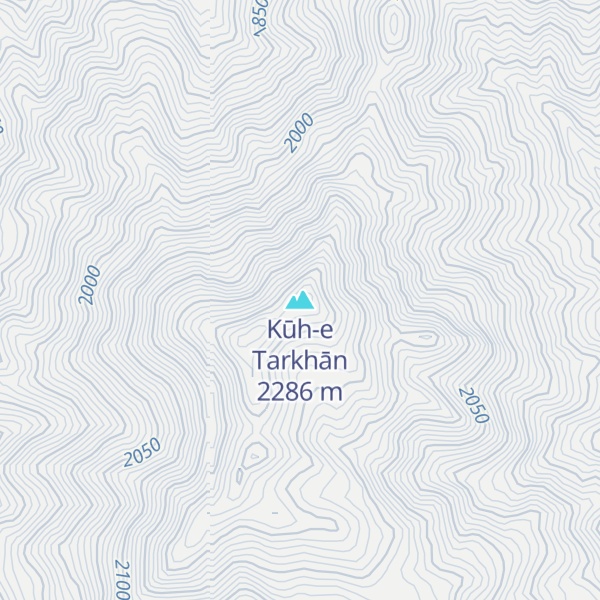 Map of Kūh-e Tarkhān