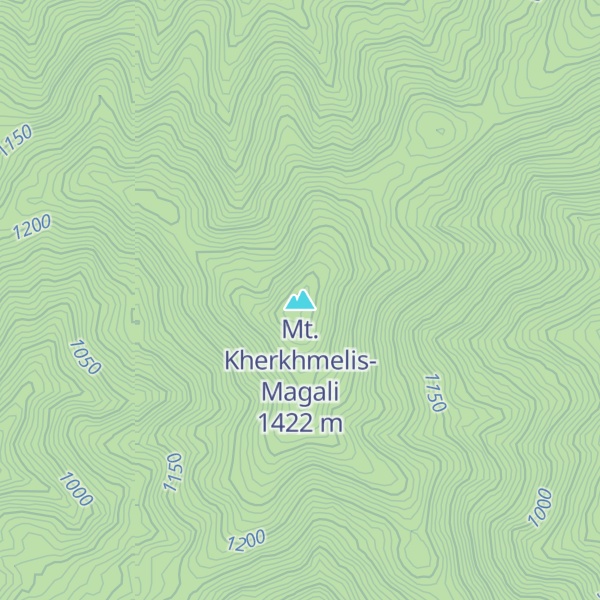 Map of Mt. Kherkhmelis-Magali