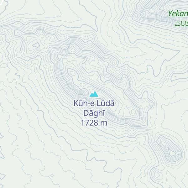 Map of Kūh-e Lūdā Dāghī