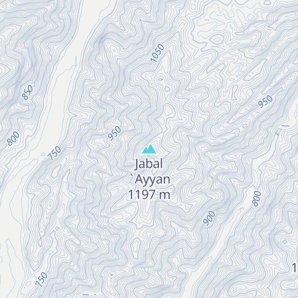 Map of Jabal `Ayyan