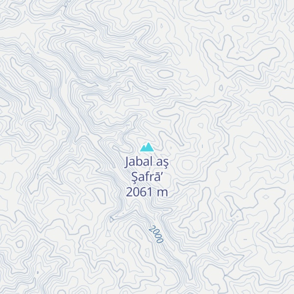 Map of Jabal aş Şafrā’