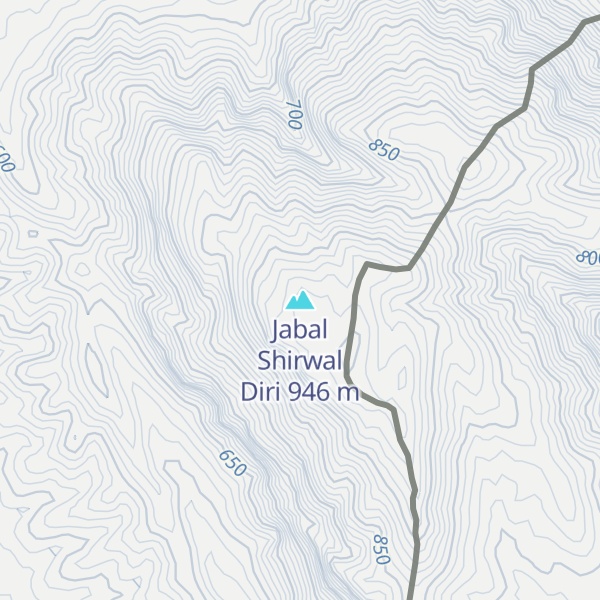 Map of Jabal Shirwal Diri