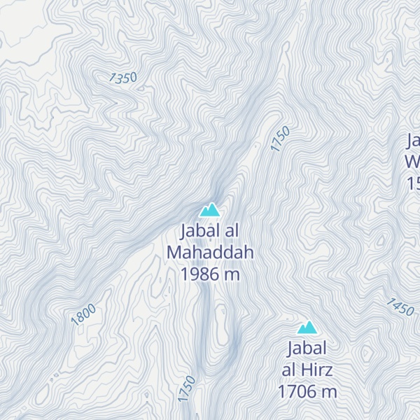 Map of Jabal al Mahaddah