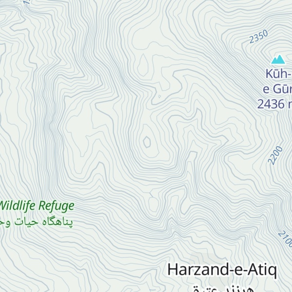 Map of Kūh-e Chāqālābīn