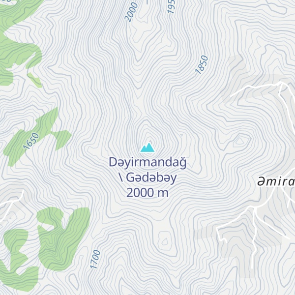 Map of Dəyirmandağ \ Gədəbəy