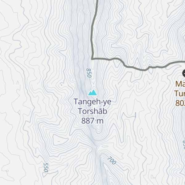 Map of Tangeh-ye Torshāb